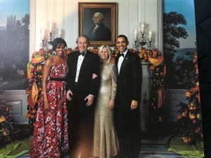 President Obama, Michelle Obama, with Dr. Susan Blumenthal and Senator Ed Markey.